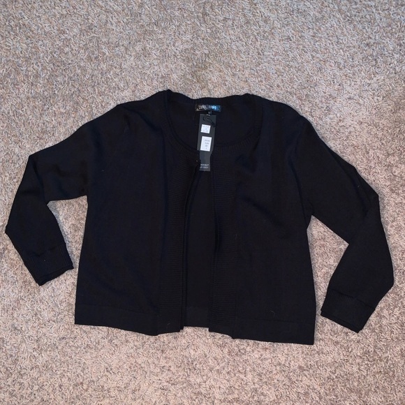 Black Cropped Cardigan - Picture 1 of 3
